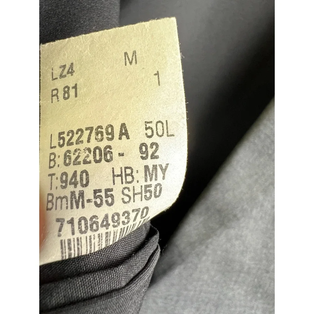 Lauren Ralph Lauren Mens 50L Gray Wool Two Button Blazer Sport Coat Made Canada